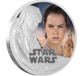 Star Wars Episode VII 1 Oz Silver Coin Rey